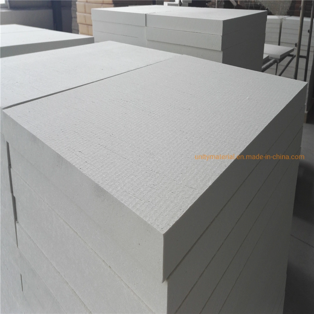 1600c 1800c 1900c Polycrytalline Heat Thermal Insulation Aluminum Silicate / Mullite Refractory Ceramic Fiber Board for High Temperature Furnace Oven Stove