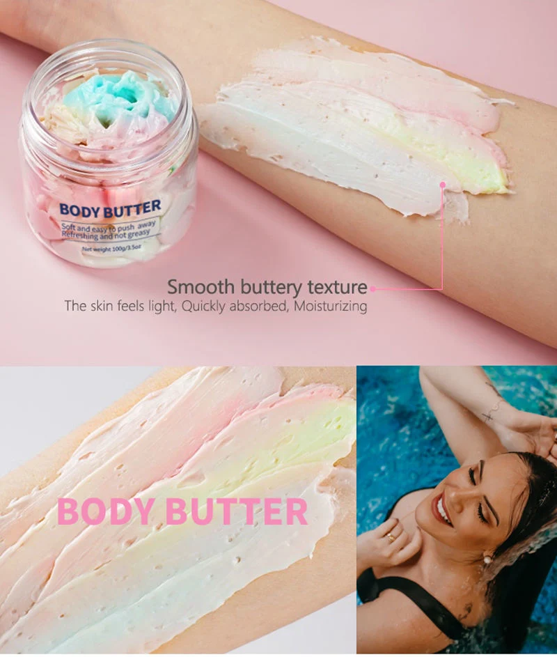 OEM Private Label Body Butter Moisturizer Natural Organic Colorful Body Butter