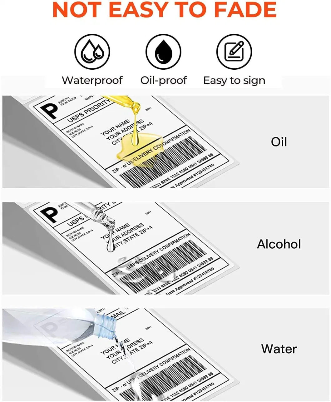 Wholesale Customized Self Adhesive 40mmx60mm 100X150 Thermal Transfer Self-Adhesive Labels