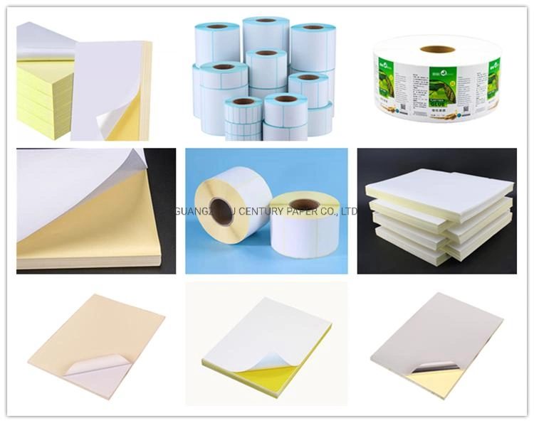 Factory Direct Sale Top Coat Direct Thermal Paper Hot Melt Frozen Adhesive Jumbo Roll Cold Chain Food Label