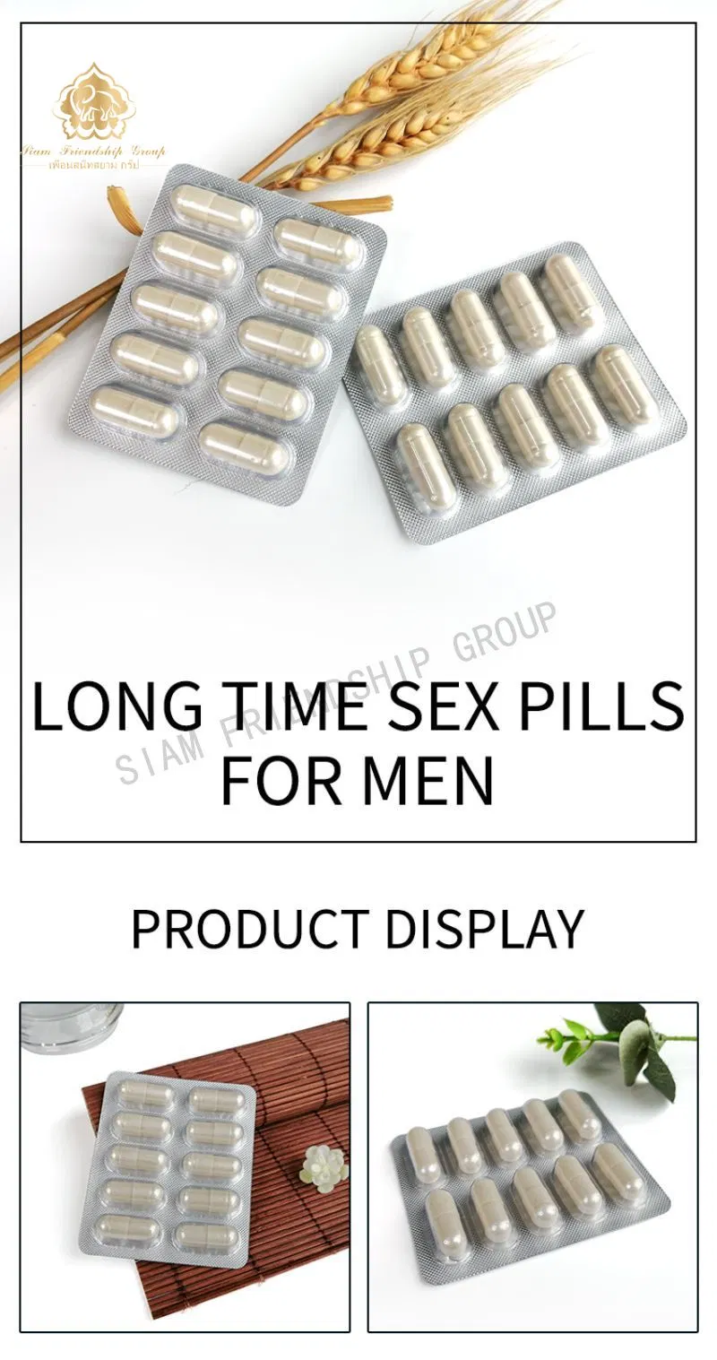 Rapid Erection of Hard Penis and Delay Ejaculation Herbal Male Libido Pill 800mg