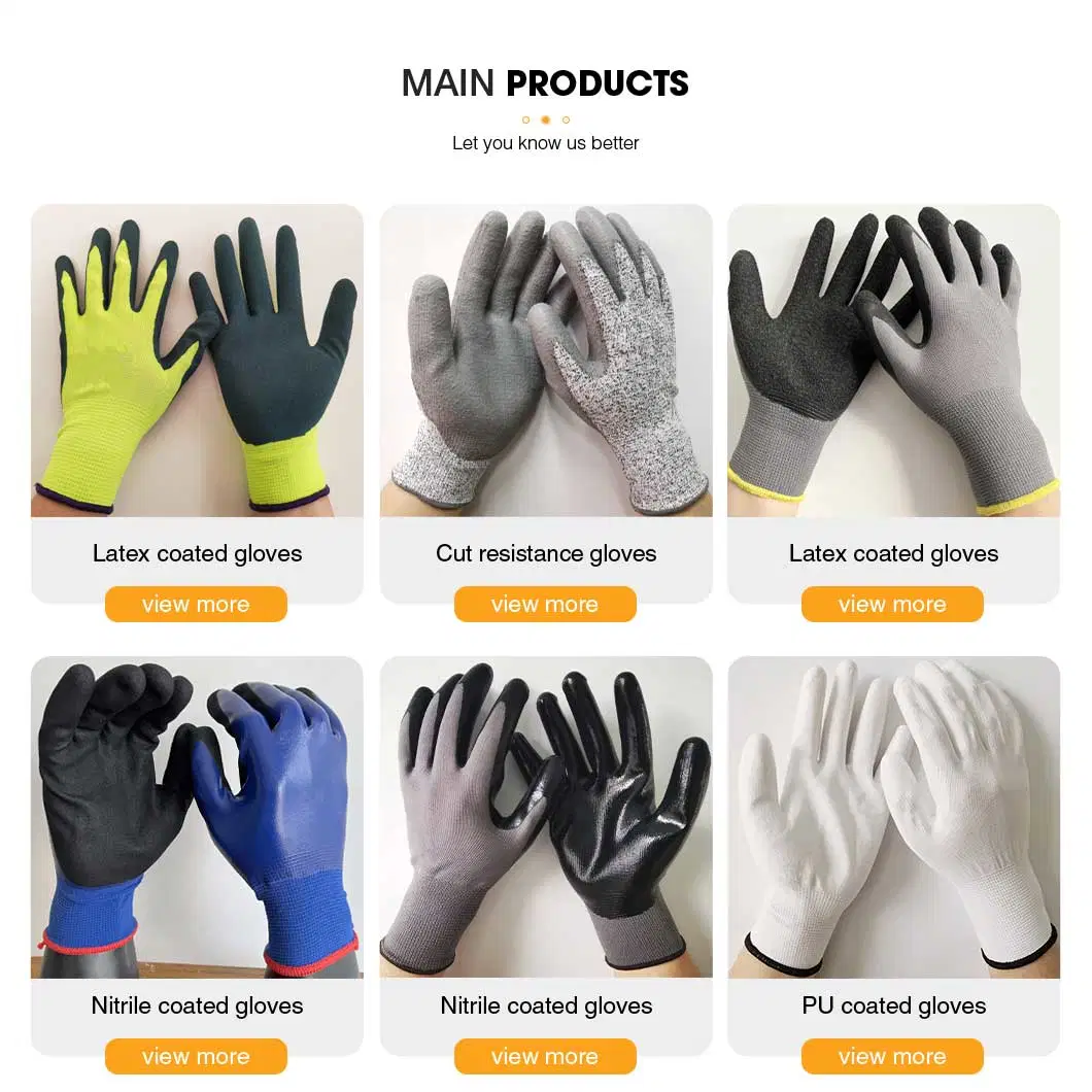 Cotton Jerser Safety Cuff Nitrile Fully Coated Hot Oil Proof Work Gloves /Heavy Duty Industry Working Gloves /Oil Exploitation Work Gloves for Men