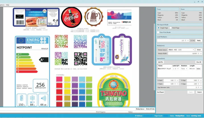 Automatic Laser Digital Label Printing Machine for Paper and Film