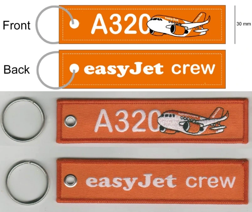 Customized Remove Luggage Tag Label Before Flight Keychain with Logo