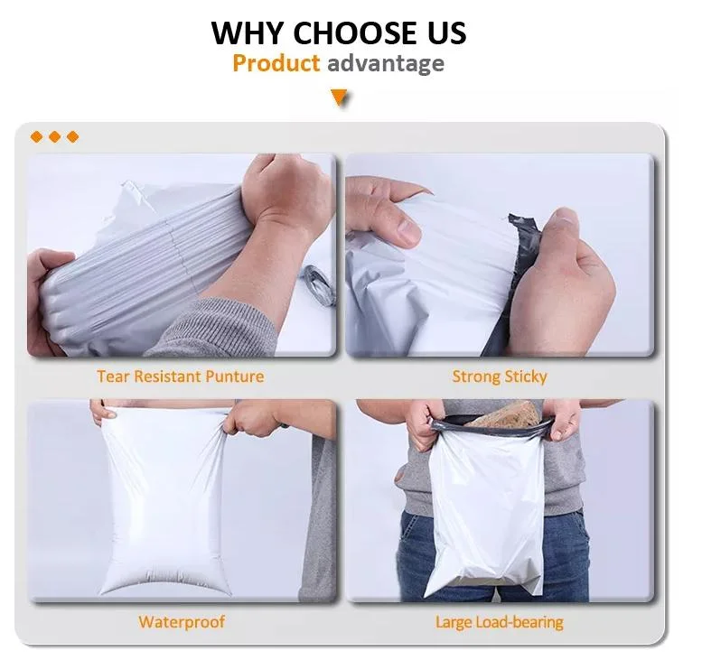 Tear Proof Postal Parcel Plastic Biodegradable Eco Friendly Poly Mailer Mailing Bags for Clothes