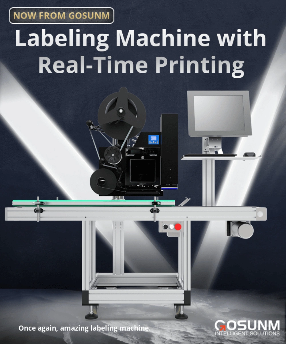 Gosunm Real-Time Printing Labeling Machine Digital Label Printing and Labeling Machine