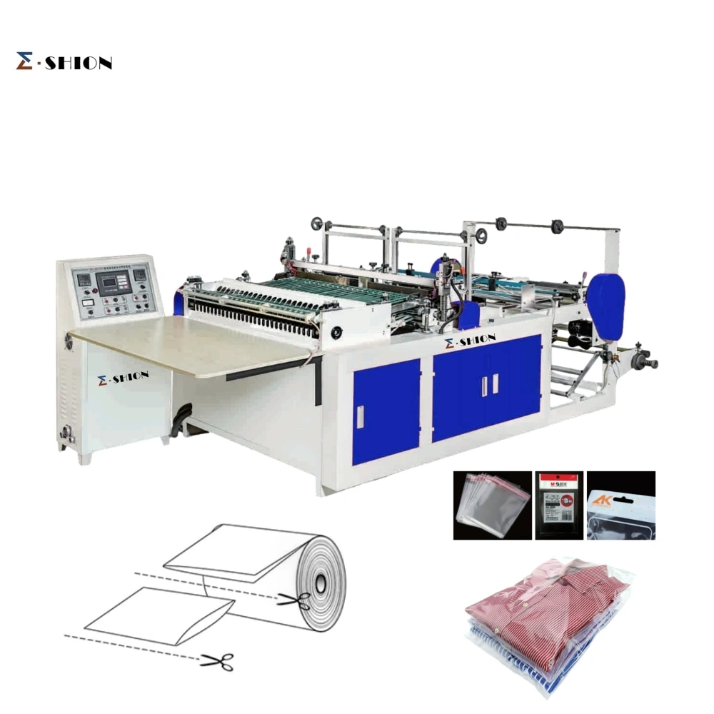 BOPP Side Sealing and Hot Polythene Pouch Shopping Bag Making Machine