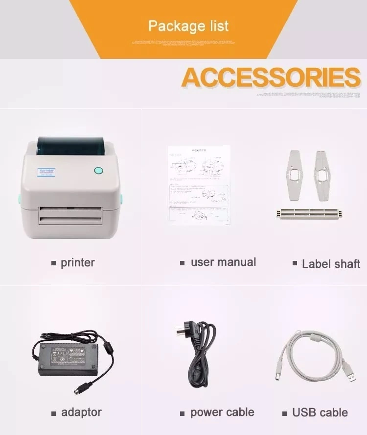 Barway Direct Thermal Barcode Label Printer with USB Port 203dpi Resolution