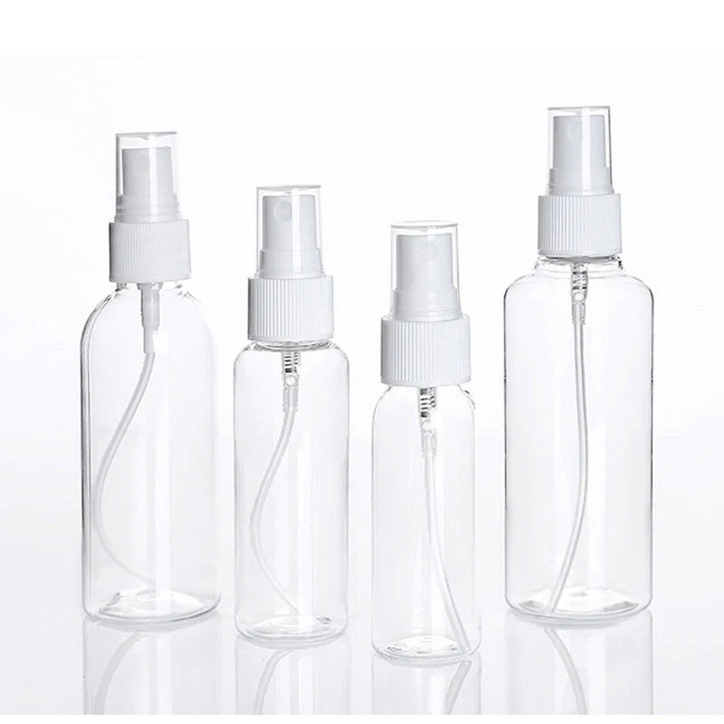 Top Sale 100ml Clear Frosted Pet Lotion Container Screw Top Cap Toner Bottle Cosmetic Liquid Soap Plastic Bottles with White Lid