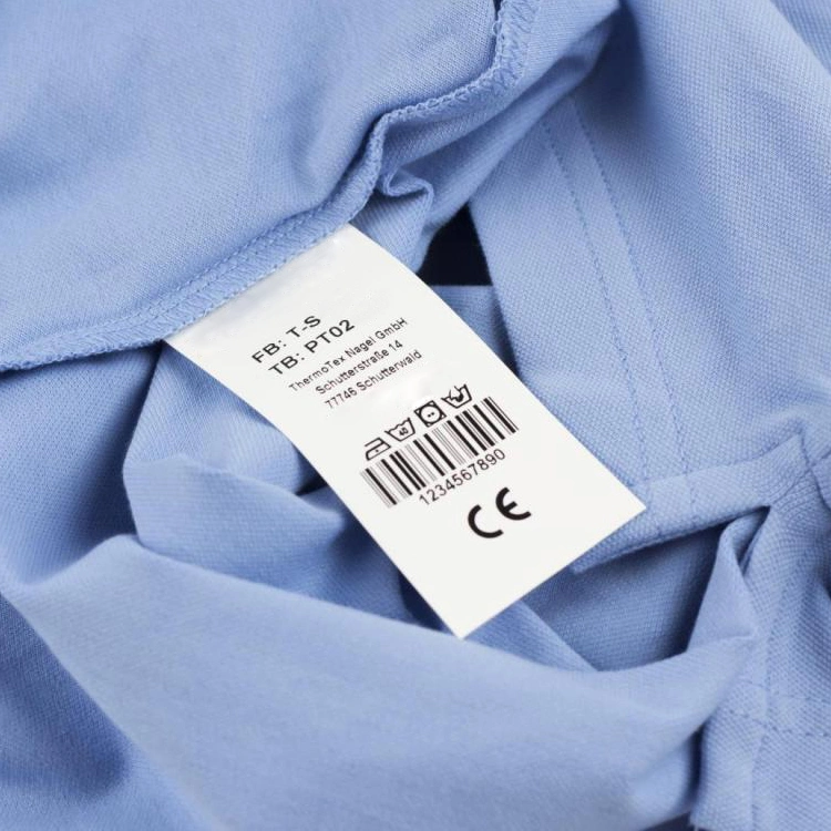 Super September Custom Thermal Transfer Printing Garment Textile Nylon Taffeta Wash Care Label 55g