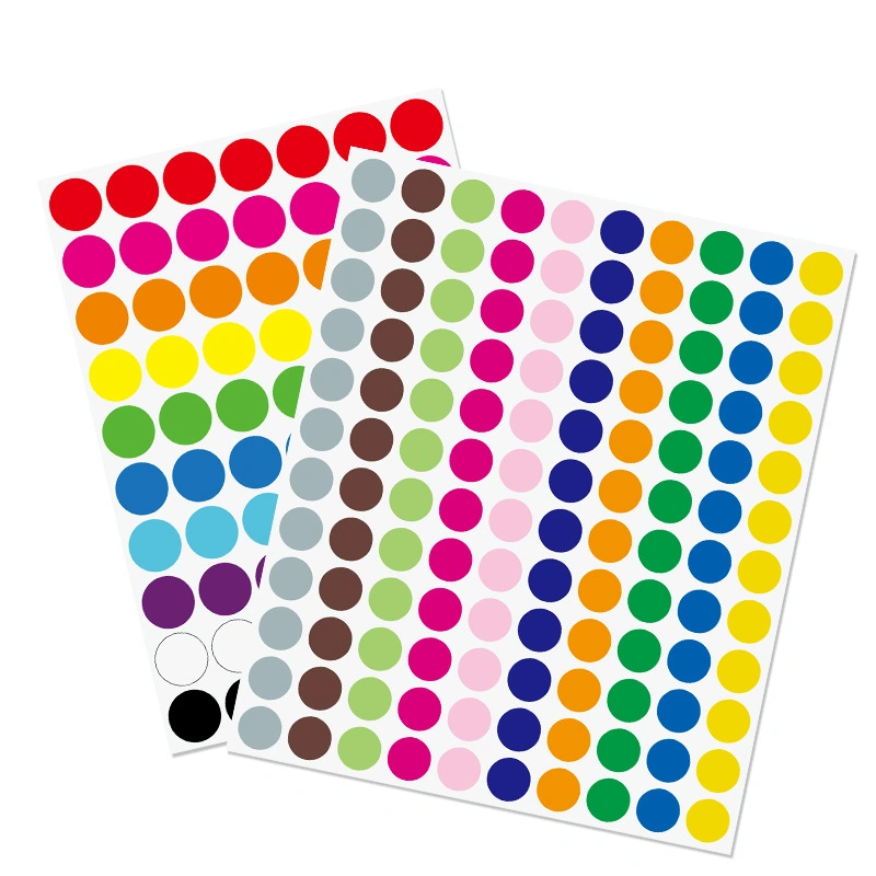 Amazon Color DOT Self-Adhesive Sticker Classification Mark Self-Adhesive 6mm12mm Color Round Label Sticker