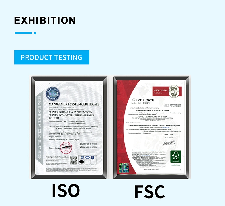 ISO9001 Customized Size Thermal Barcode Label