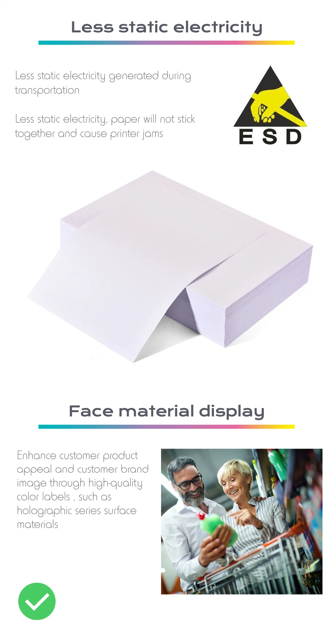 A3+Semi-Glossy Digital Printing Rightint Carton A3, A3+, OEM label vinyl sticker paper