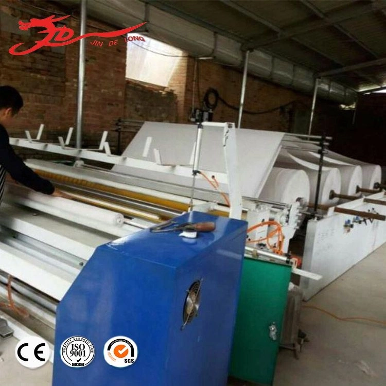 Full Automatic Toilet Paper Rewinding Machine Small Making with Embossing Roller