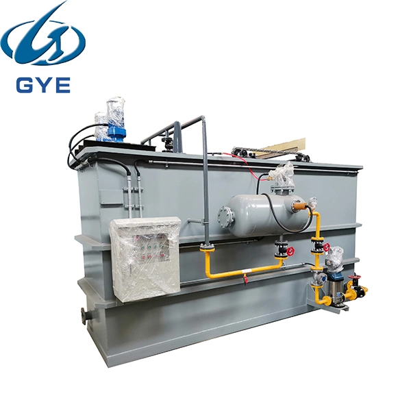 Flat-Flow Rectangle Dissolved Air Flotation Dyeing Wastewater Purification Machine