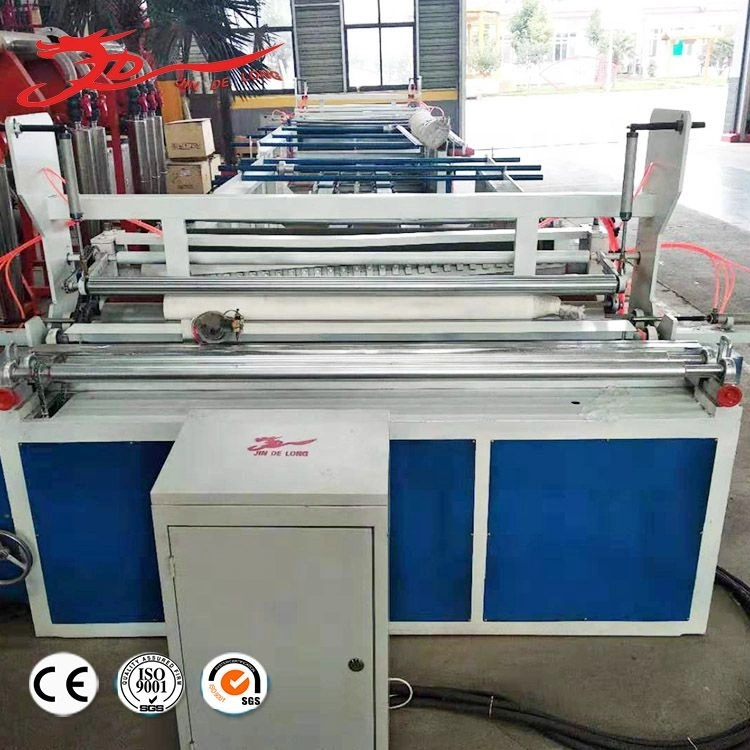 Fully Automatic Toilet Paper Roll Rewinding and Slitting Machine with Embossing Roller
