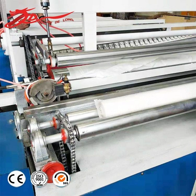 Fully Automatic Toilet Paper Roll Rewinding and Slitting Machine with Embossing Roller