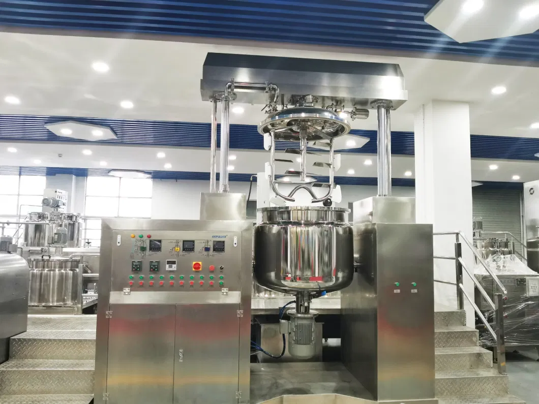 F01 Vacuum Cosmetic Cream/ Petroleum Jelly/ Body Lotion / Face Cream / Margarine Making Machine Hydraulic Lifting Emulsifying Mixer Homogenizer Mixing Machine