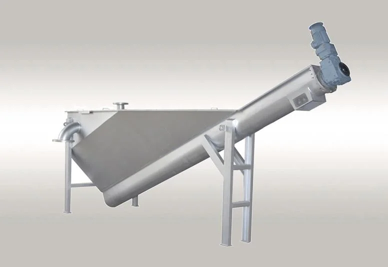 96%~98% Separation Efficiency Spiral Sand Water Separator for Grit Chambers Waste Water Treatment