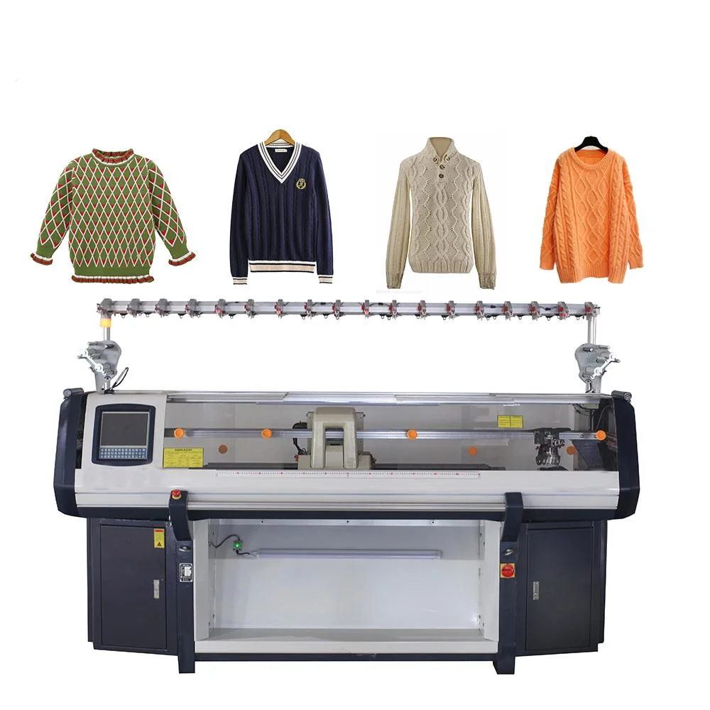 Cheap Price Computerized Sweater Flat Knitting Machine for Sweater Hat Shoes Scarf Sample Textile Yarn Dyeing and Finishing Washing Sewing Laundry Knitting Dry