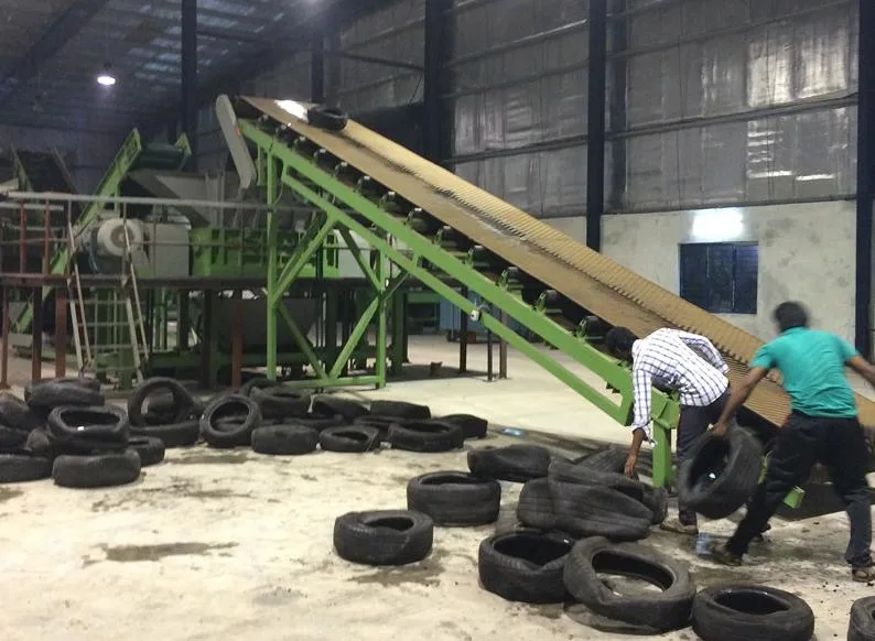 Recycling Old Tire Cutting Machine Tire Disposal Machine for Tdf