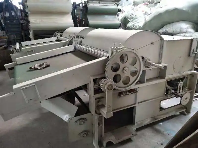 Hard Waste Textile Waste Recycling Cleaning Opening Machine for Spinning Yarn End Cotton Nylon Wool Rugs Old Clothes Denim Fabrics Recycle