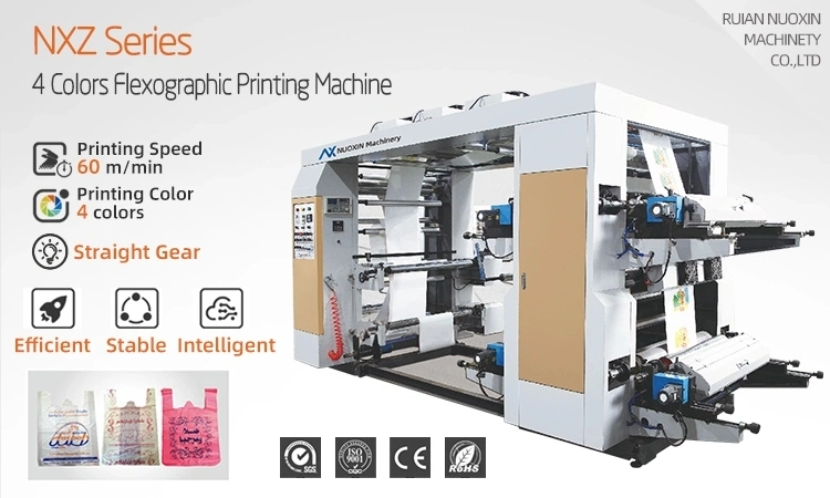 4 Color Non Woven Fabric Material Flexo Printing Machine/Plastic Bag Printing Machine Price