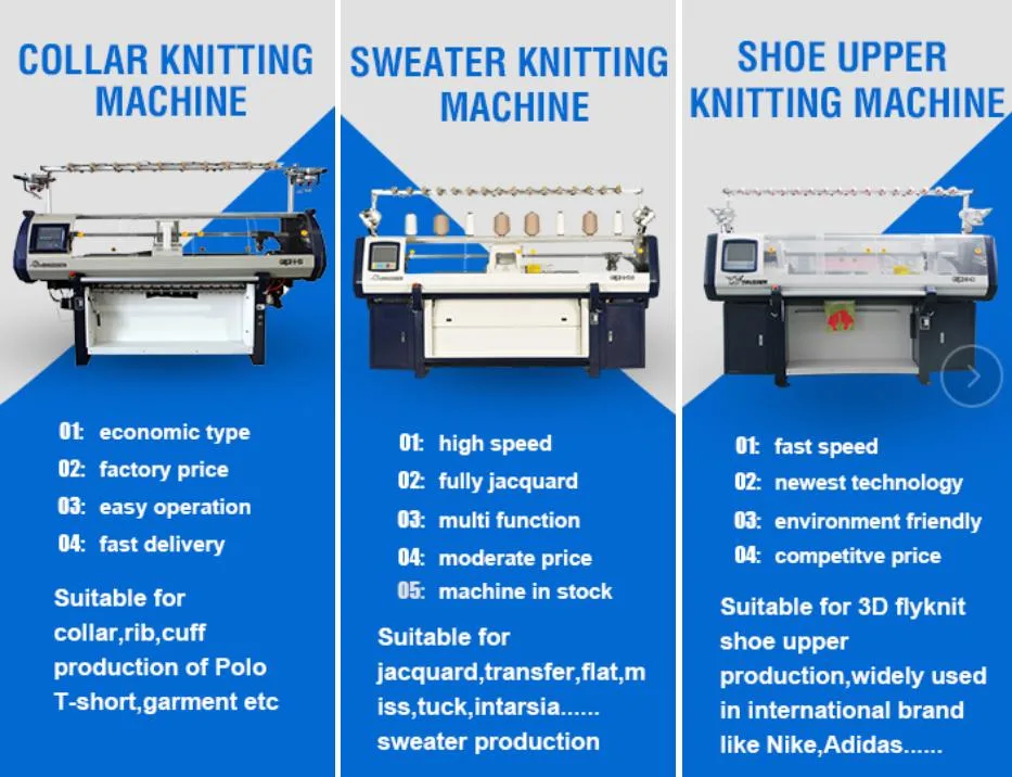 Direct Selection Computerized Jacquard Sweater Flat Computerized Knitting Machine Sample Textile Yarn Dyeing and Finishing Washing Sewing Laundry Knitting Dryer