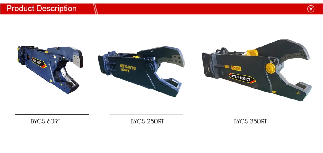 China Supplier Excavator Attachments Hydraulic Shear Excavator Shear