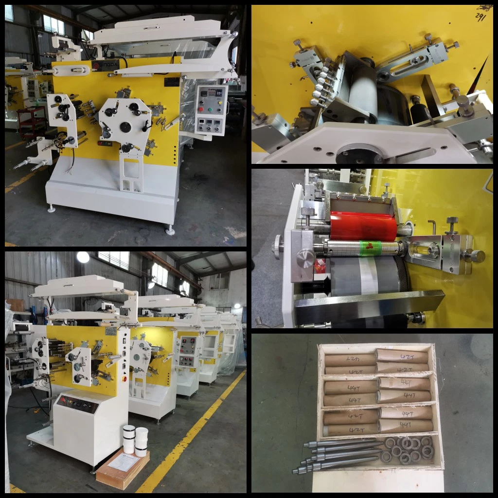 Jr-1531 Flex Printing Machine Price in India, Letterpress Satin Ribbon Woven Fabric Label Flexo Printing Machine for Clothing Wash Care Labels Nylon 3+1 Colors