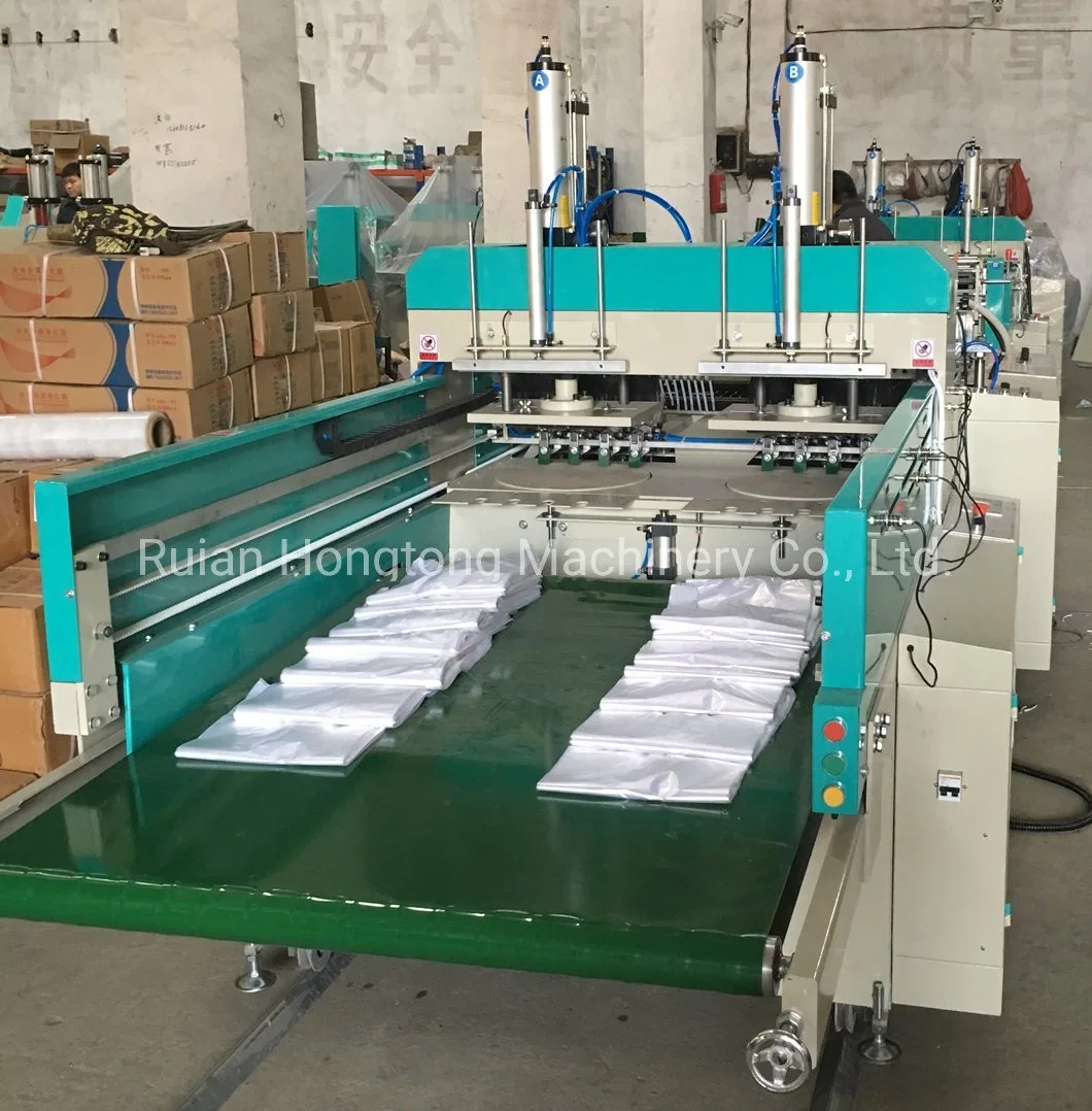 High Speed Hot Bottom Heat Sealing and Cold Cutting PE Biodegradable Plastic Bag Making Machine Manufacturer Price in China for T-Shirt Shopping Bag Flat Bag