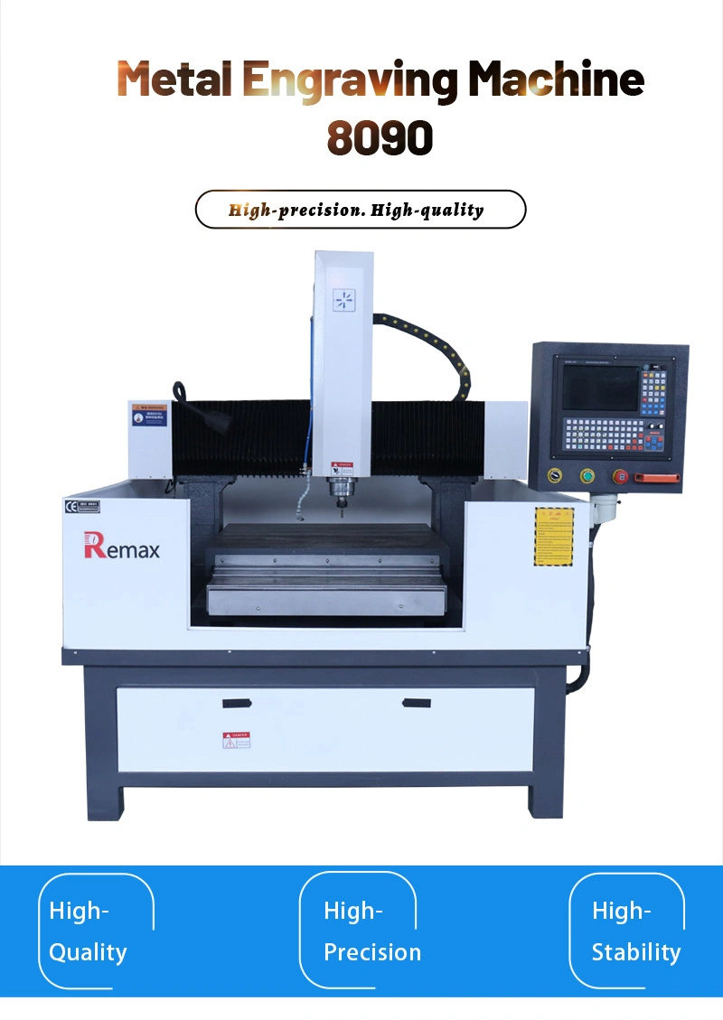 Reamx Heavy Duty 8090 CNC Router Metal Milling Engraving Machine