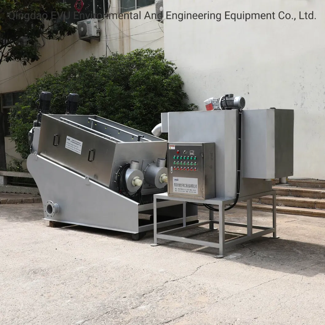 Stockbreeding /Printing and Dyeing Factory Sewage / Waste Water Treatment Screw Press Sludge Dewatering Machine for Sewage Disposal