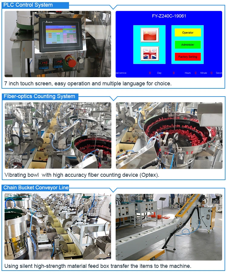 Customized Fixed Thread Rod Packing Machine/ Auto Bagging Packing Machines for Screw Nuts Fastener