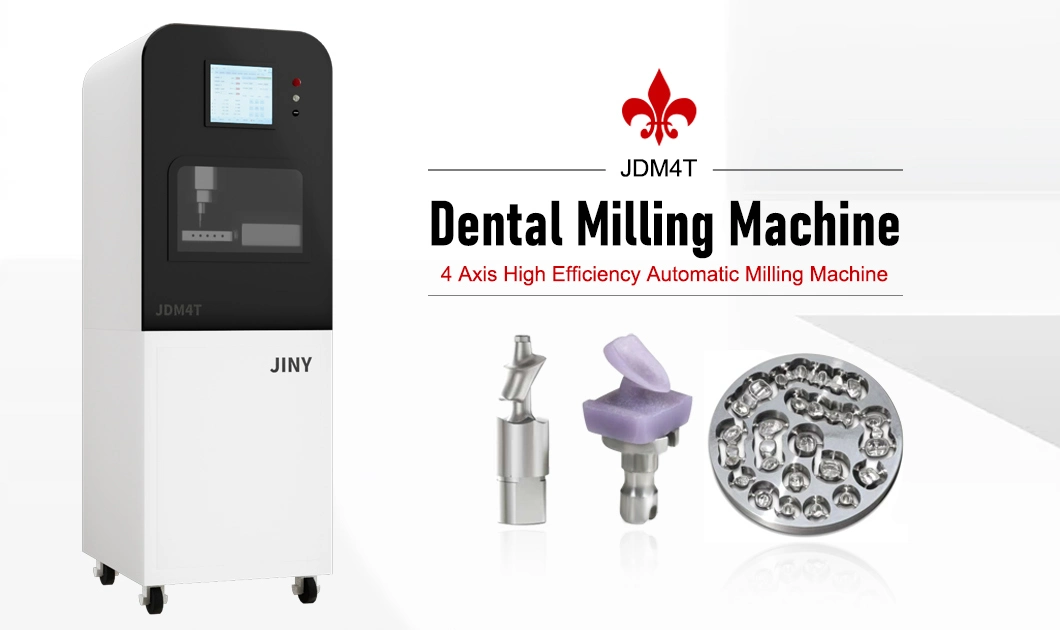 CNC System 4-Axis CAD Cam Dental Milling Machine for Abutment/Glass Ceramics/Hpp