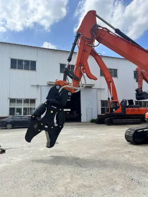 Il produttore vende accessori per escavatori idraulici rotanti, taglio in metallo a doppio cilindro