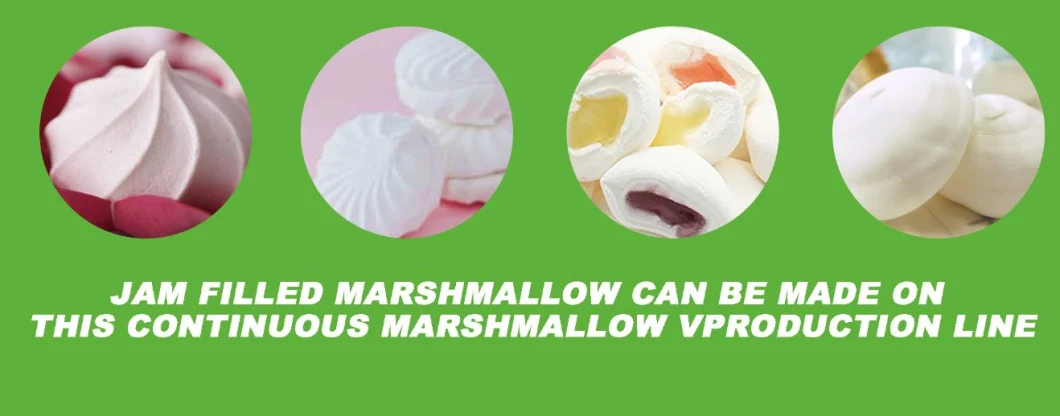 Marshmallow Candy Cotton Candy Continuous Aeration Marshmallow Production Line Automatically /Marshmallow Extruder Machine Line/Marshmallow Depositing Machine