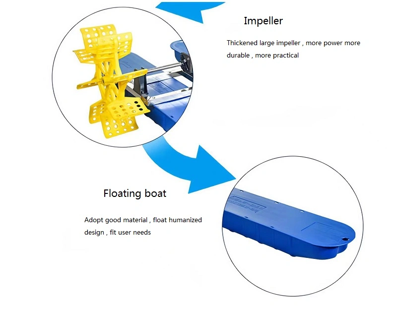 Solar paddle wheel aerator Oxygenating equipment