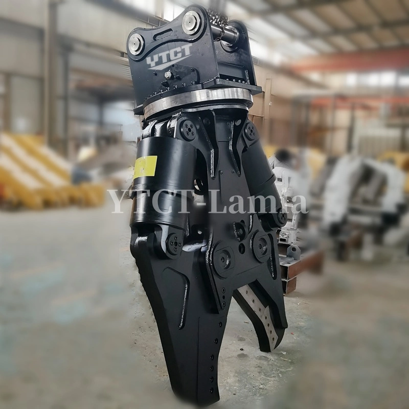 Chinese Direct Factory Hydraulic Rotating Excavator Attachment Ytct Demolition Double Cylinder Metal Scrap Shear for Excavator