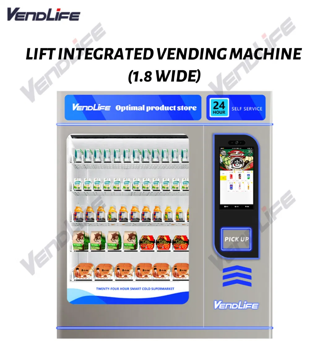 Automatic Vendlife Elevator Vending Machine Beer Frozen Food Snack Vending Machine Age Verification Sdk