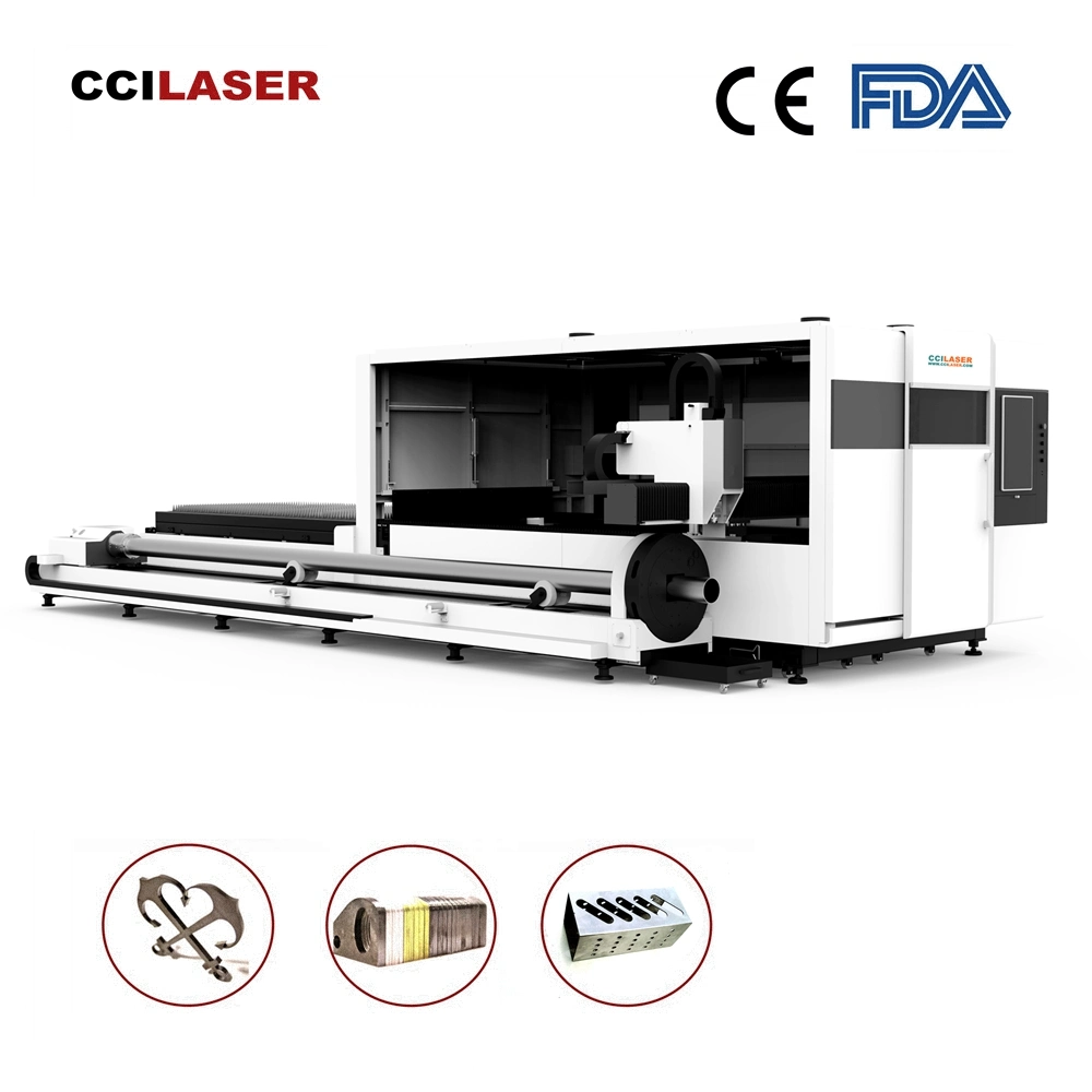 Htp Fonte a Laser Cutter 2000 Cutting Iron Carbon Stainless Steel Plate Tube CNC Fiber Laser Metal Cutting Machine 1kw Price for Aluminum Copper Laser Equipment