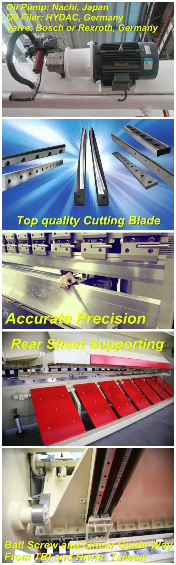 Anhui Yawei QC12K 10FT Sheet Metal Cutting Shears Manufacturer in China