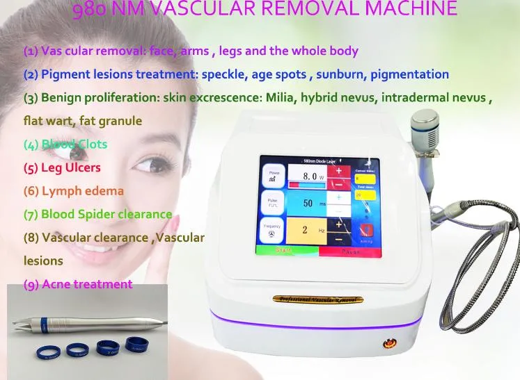 Blood Arms Face Pigment Age Spots Sunburn Spider Veins Vascular Removal Machine