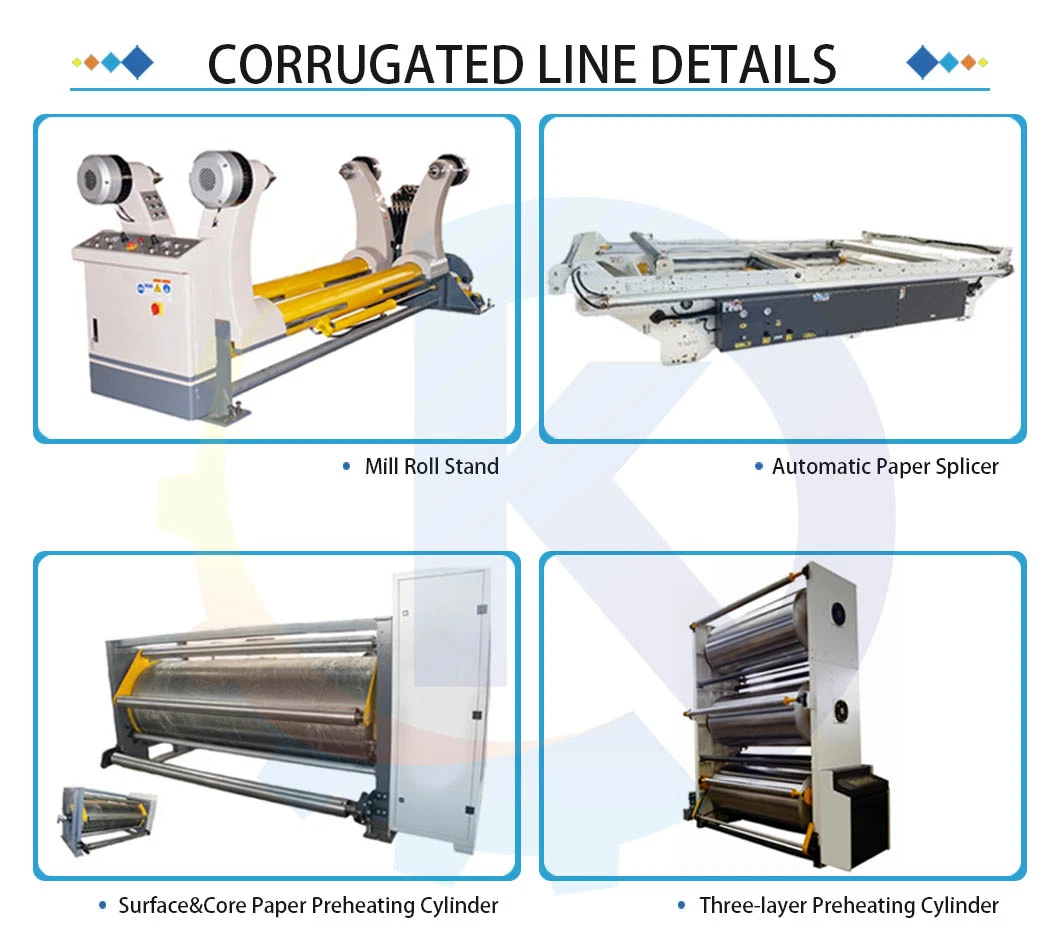 Fully Automatic 5-Layers Carton Box Making Machine Corrugated Paperboard Production Line
