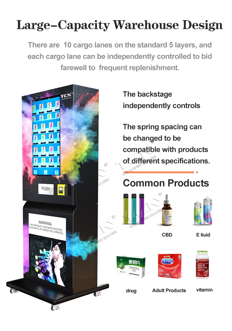 Tcn Wholesale Small Vending E-Cigarette Vape Vending Machines with Age Recognition