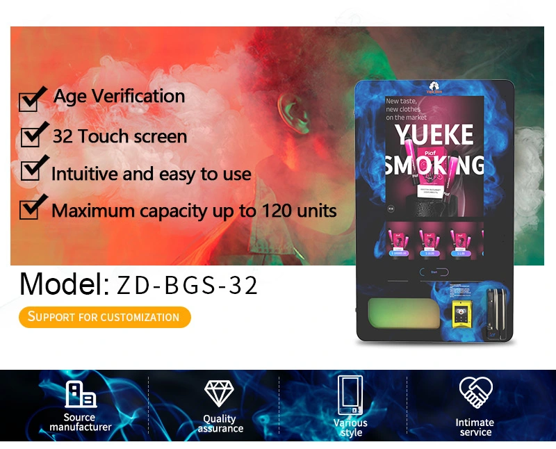 Automatic Smart Vending Machine Mini E-Cigarettes Vending Machine with Age Verification