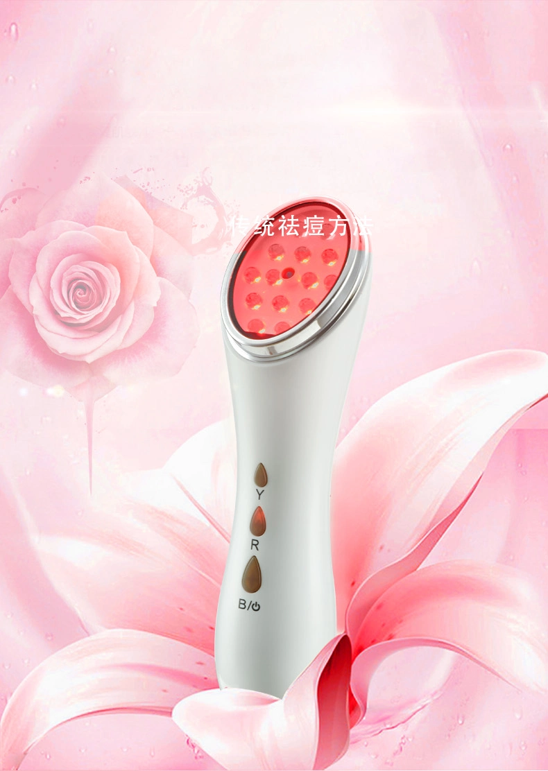 Homeuse Hand-Held Mini Red Blue Light Therapy Face Skin Rejuvenation Heating Blue Red Light Therapy Machine