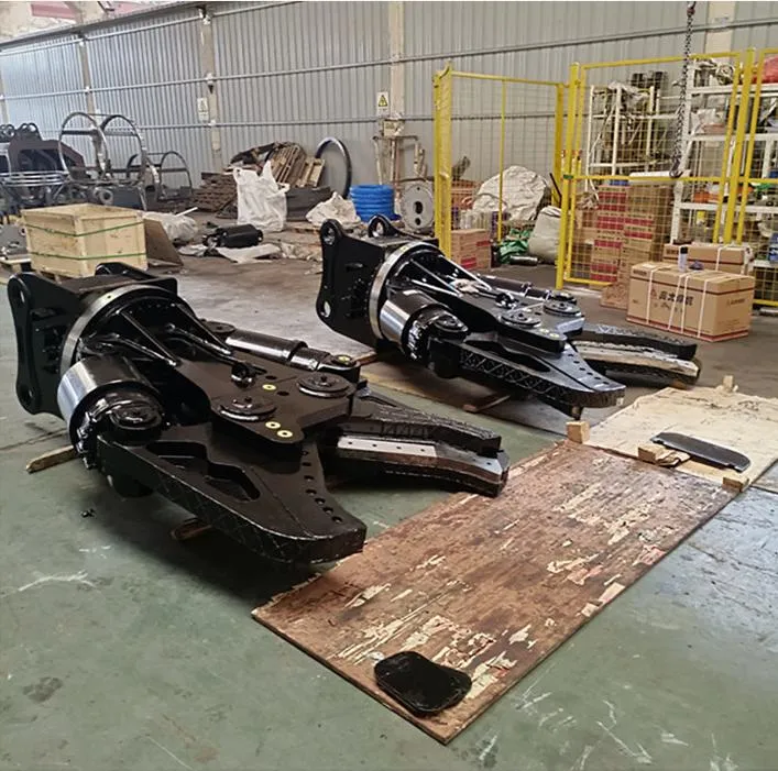 Chinese Direct Factory Hydraulic Rotating Excavator Attachment Ytct Demolition Double Cylinder Metal Scrap Shear for Excavator