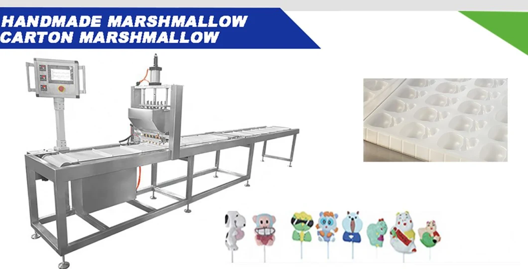 Marshmallow Candy Cotton Candy Continuous Aeration Marshmallow Production Line Automatically /Marshmallow Extruder Machine Line/Marshmallow Depositing Machine