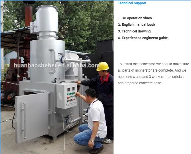 Multi-Capacity Incinerator Wth Complete Waste Combustion and Flue Gas Burnout Treatment